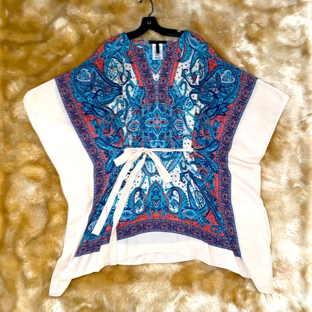 COPY - BCBGMaxazria Kimono Tie ButterflySleeves D…